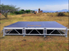 Plataforma de mini etapa móvil de 4x4 pies de aluminio para el espectáculo de 3.66x2.44m altura 0.6-1m