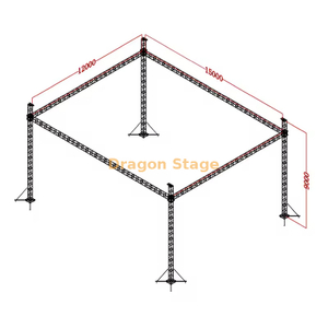Truss de iluminación de soporte de suelo de aluminio profesional de 15x12x9m (altura de 9m)