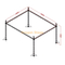 Truss de iluminación de soporte de suelo de aluminio profesional de 15x12x9m (altura de 9m)