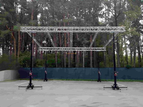 Sistema de techo de stand de cigüeñal global 6x4m
