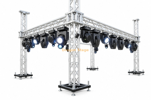 Sistema de armadura de iluminación de soporte terrestre de aluminio de 6x3x3m para eventos pequeños