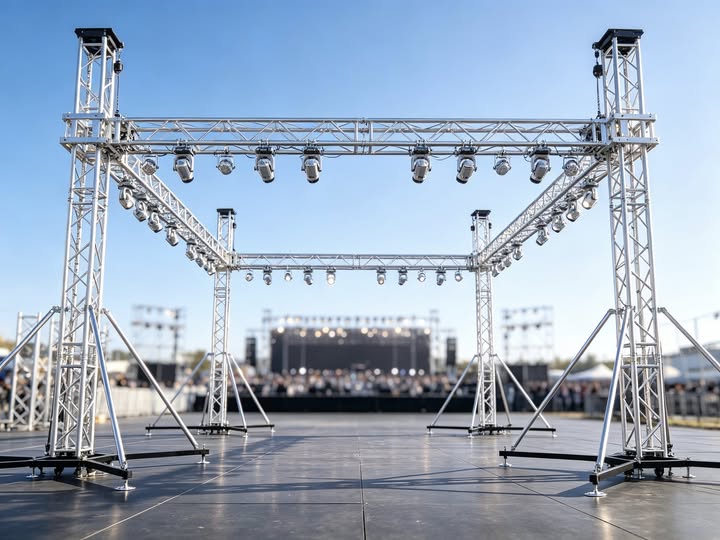Sistema de armadura de iluminaci&oacute;n de soporte de suelo de aluminio de 8x6x3m con cuatro torres.jpg