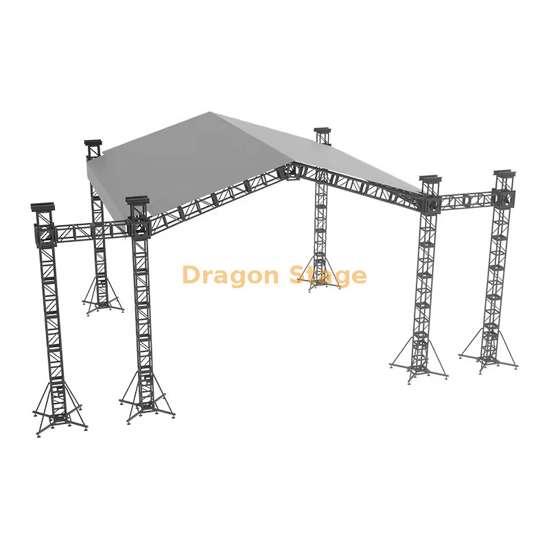 Sistema de techo con sombrilla plana profesional de 10x8x6m con alas PA