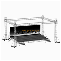Fabricantes de armazones de escenario de iluminación portátil de aluminio 9x6x4m