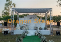 Marquesina de aluminio blanco para escenario de boda para ceremonias al aire libre y eventos de recepción