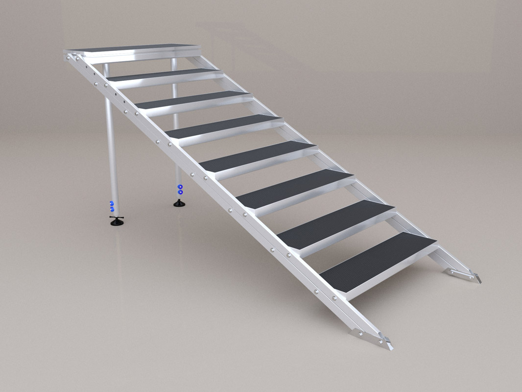 escaleras de 8 escalones