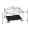 Sistema de escenario con armadura de techo inclinado de aluminio de 10x5x7m con alas gemelas de altavoz de 2m