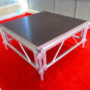 El portátil cuadrado al aire libre fácil instala la plataforma de aluminio de la etapa de la pista del funcionamiento el 16x16ft