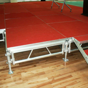 Plataforma de escenario de aluminio para exteriores de rendimiento global de 4x4 pies 11x5m