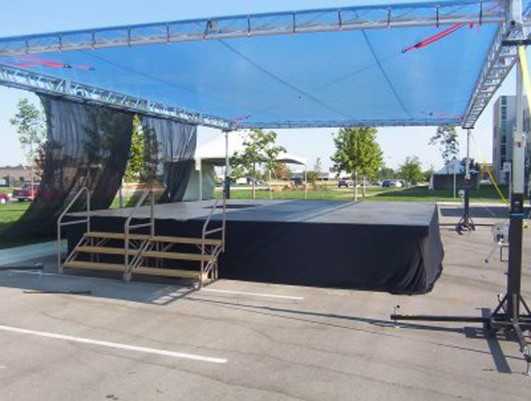 Carpa de cabina con soporte de manivela de acero resistente de 6,5 m, 20x20 pies