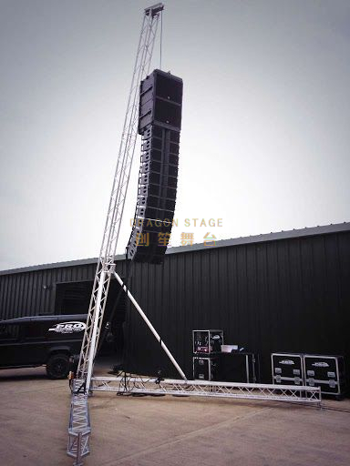 PA Tower Aluminium para matriz de línea con motor 6m