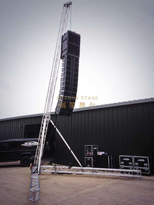 Torre del PA del braguero del altavoz del line array del braguero de la iluminación portátil de aluminio los 7m