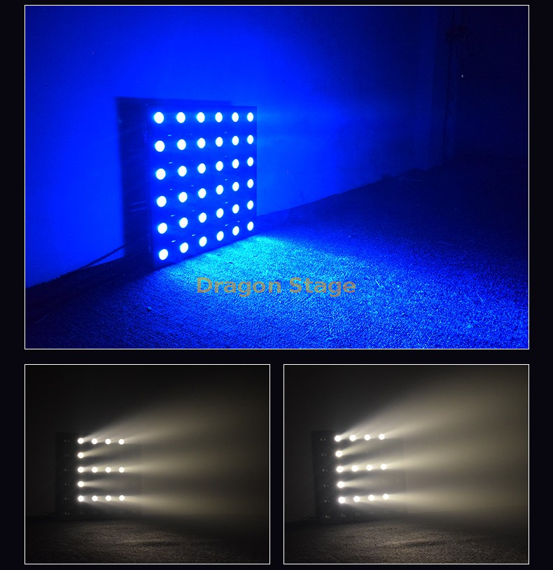 Luces de matriz LED36 Luces de teñido KTV Barra de iluminación de ambiente Luces de escenario de boda 36 Luces de matriz de oro