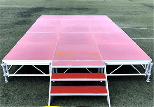 plataforma móvil de aluminio los 9.76x3.66m de la etapa del concierto al aire libre de los 4x4ft con 2 escaleras