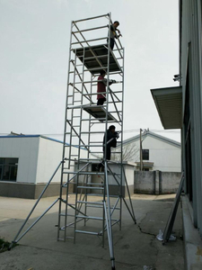 Torre de andamio de escalera móvil de aluminio de construcción personalizable para la venta