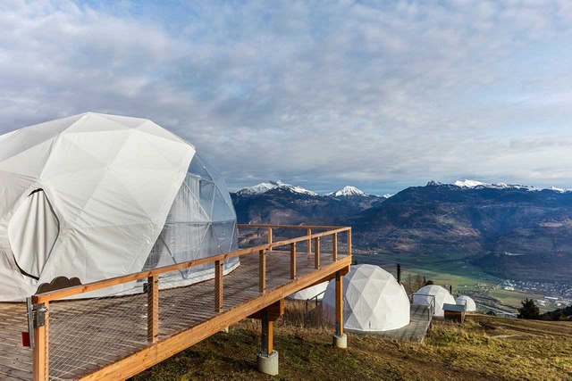 Casa de la tienda de la bóveda geodésica glamping prefabricada de PVC impermeable para eventos al aire libre