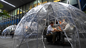 Carpa de cúpula geodésica de PVC transparente para la venta