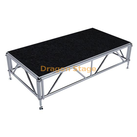 Ensamblaje Plataforma de escenario ajustable de 4'x8' Plataforma de escenario de aluminio antideslizante para música de rendimiento para conciertos al aire libre 240x60ft (73.2x18.3m)