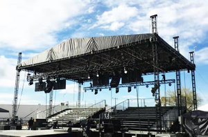 a la venta Estructura de armazón de marco de escenario de aluminio Sistema de armazón de iluminación de aluminio 14x14x12m 6 pilares