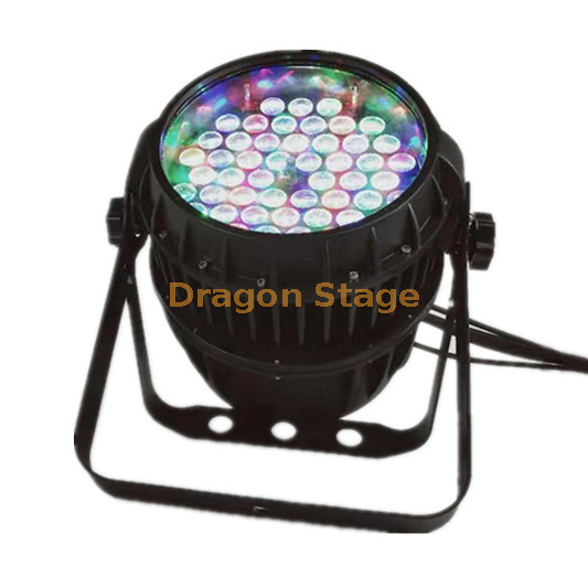 54beads 3W RGBW Luz de par de enfoque de aluminio fundido a prueba de agua Rgb Luz de par led