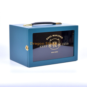 Fábrica de cajas de madera personalizada 2021 caja de regalo de madera personalizada de lujo con ventana transparente transparente