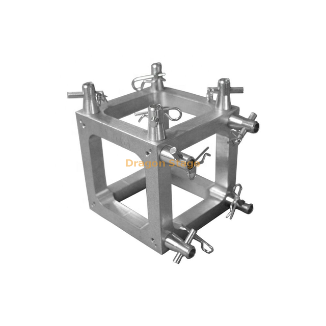 Caja de conexiones de conector de cubo de armazón de aluminio F14 de 100mm para sala de exposición, pancarta, accesorios de tienda, feria comercial, exhibición 