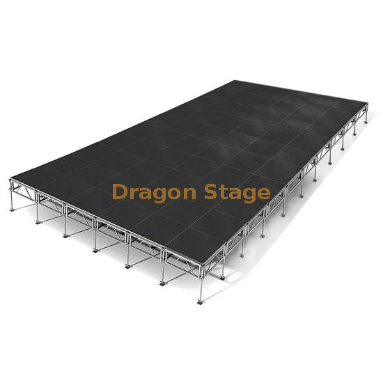 Escenario portátil ajustable personalizado de aluminio de 18x12 m 60x40 pies