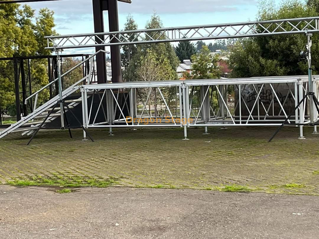 Escenario al aire libre de concierto de aluminio en venta 7x4m