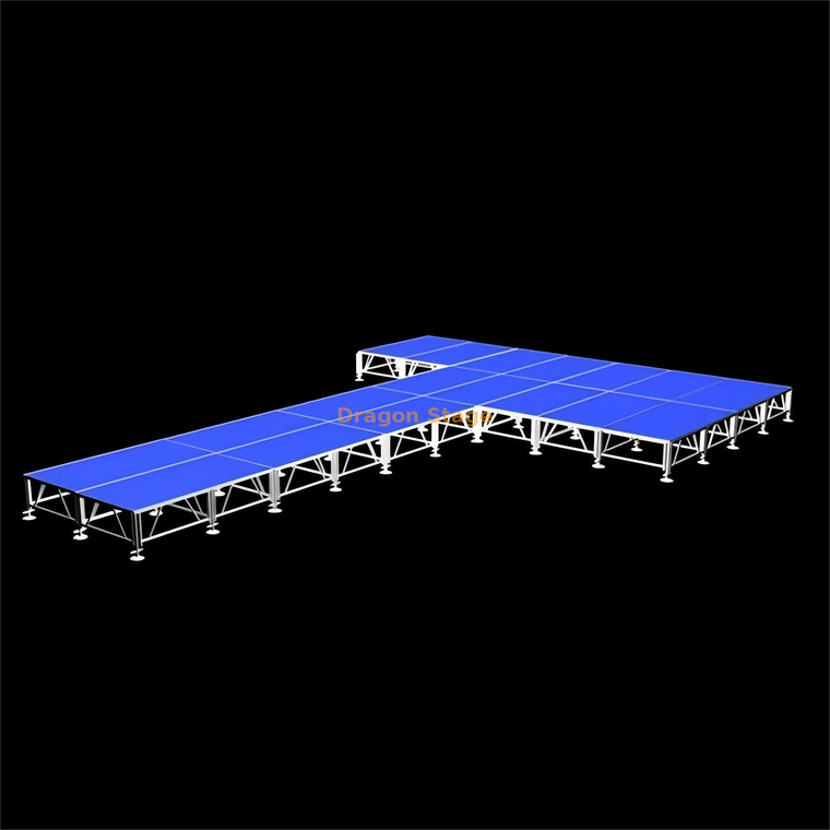 Lógica de sistema modular para escenario, armazón y andamio