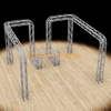 Global Truss 16'x15'x10' Stand de feria comercial/sistema de exhibición - Armazón de caja modular F34 con esquinas redondas y quiosco incorporado