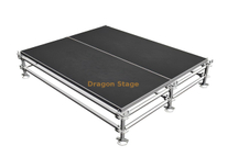 Etapa Ringlock de fácil montaje para eventos al aire libre, económica de fábrica, 18x18m con 2 escaleras