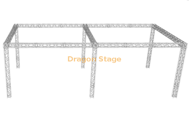 Truss de exposición de actividad de feria comercial de aluminio 12x6x4m