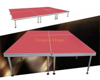 Plataforma de escenario Quik portátil de aluminio de 1,22x2,44 m 4' X 8'
