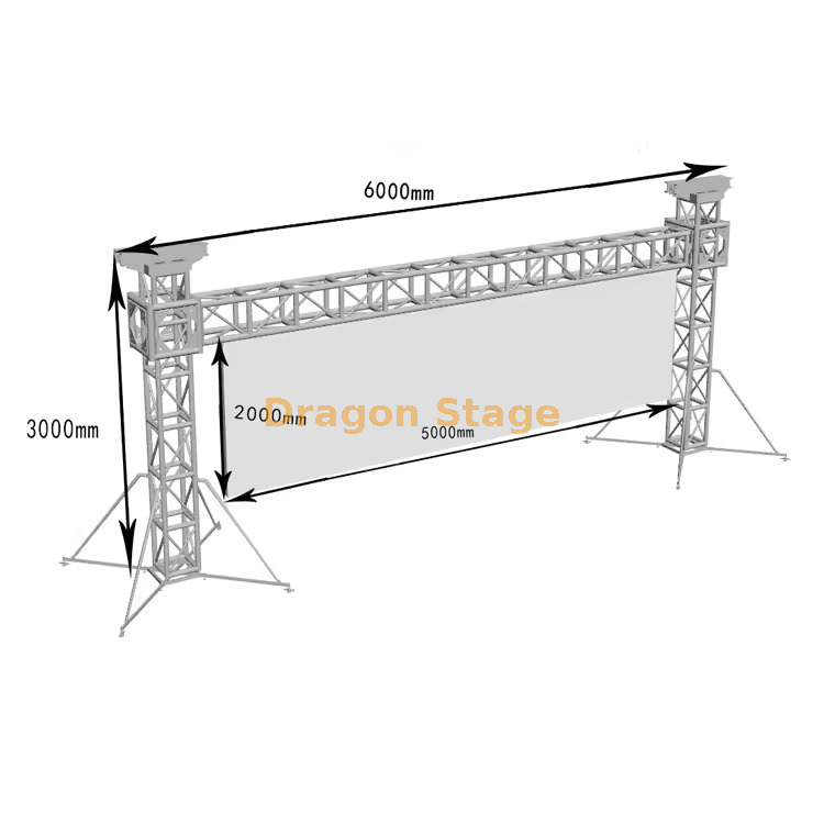Aluminio 400x400 mm PERRO PARTO POST POST DISPALIA LED SUSS 6X3M