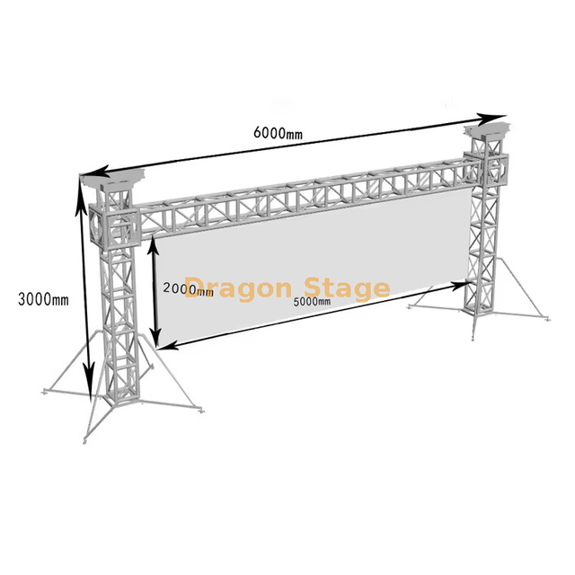 Aluminio 400x400 mm PERRO PARTO POST POST DISPALIA LED SUSS 6X3M