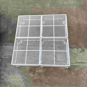 Asamblea de aluminio Etapa acrílica ajustable para la fiesta de bodas 4.88x3.66m