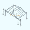 Sistema de armazón con pernos de aluminio para techo de pico de 12x10x7m con alas de altavoz de 3m