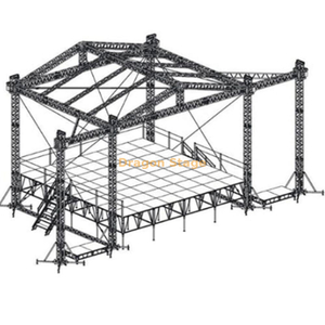 Sistema de aluminio el 12x8x5m del braguero de la espita del concierto del acontecimiento de poca potencia con las alas del braguero sano los 2m