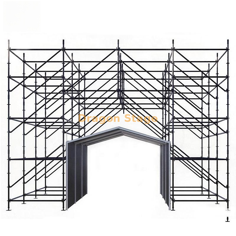 Carpa de canal de 4x6 m para acceso cubierto entre bastidores y escenario