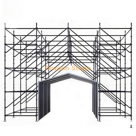 Carpa de canal de 4x6 m para acceso cubierto entre bastidores y escenario