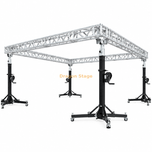Soporte de manivela de acero resistente portátil para fiesta de eventos sistema de armadura cuadrada de aluminio de elevación de 40x40 pies (12x12m)