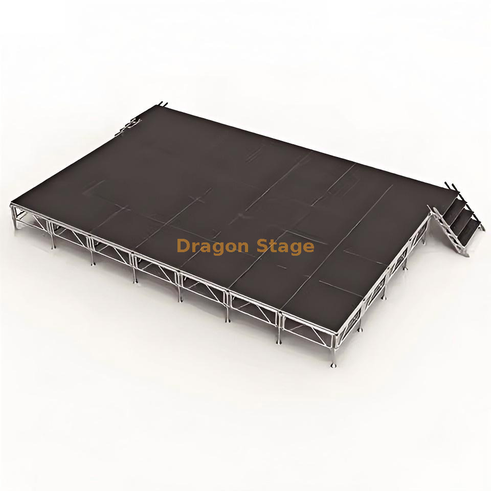 Park aluminio Portable Square Stage 8.54x6.1m
