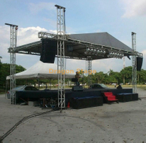 Armazón de escenario de techo con altavoz de concierto al aire libre 12x5x7m