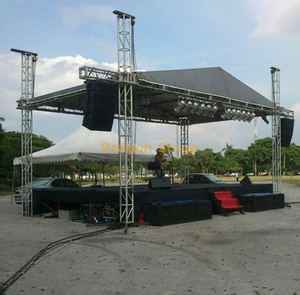 Armazón de escenario de techo con altavoz de concierto al aire libre 12x5x7m