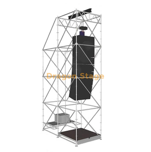 Sistema colgante DragonStage 2x4x8m Ringlock Line Array con lastre y plataforma de trabajo