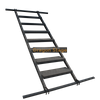 Escalera de armadura de lana recta