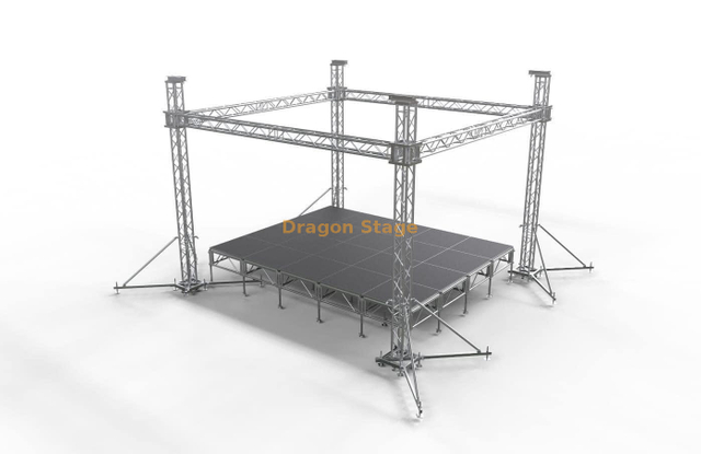 Iluminación fabricada estructural trusses baratos 6x6x6m