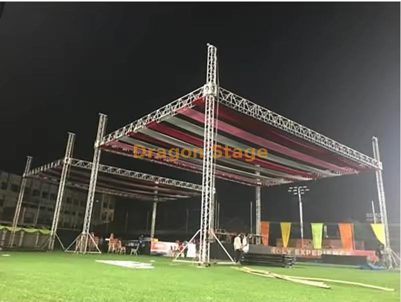 Evento de iluminación Spigot Stage Sistema de techo de armadura 18x11x10m