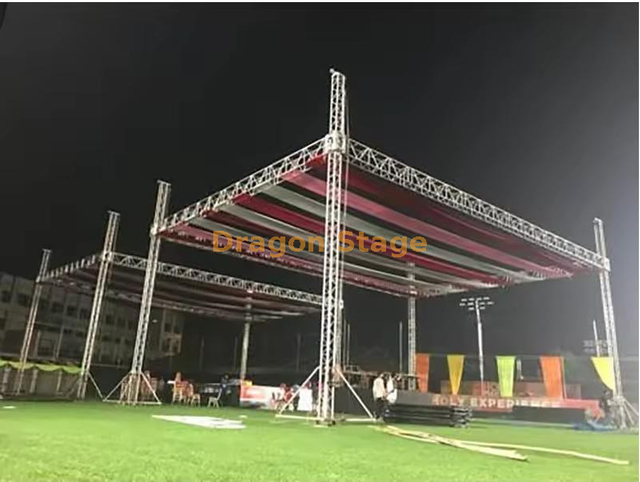 Evento de iluminación Spigot Stage Sistema de techo de armadura 18x11x10m