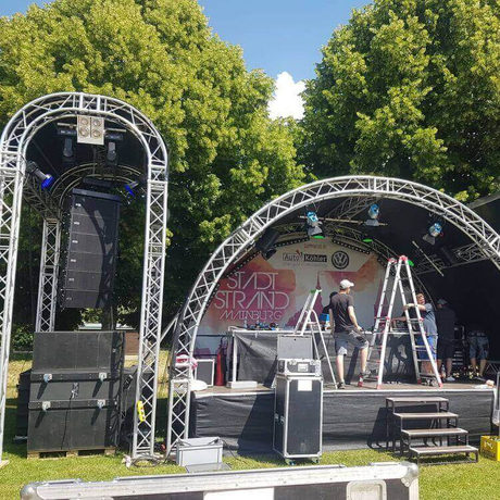 Levantamiento de aluminio Línea de boda Array Truss